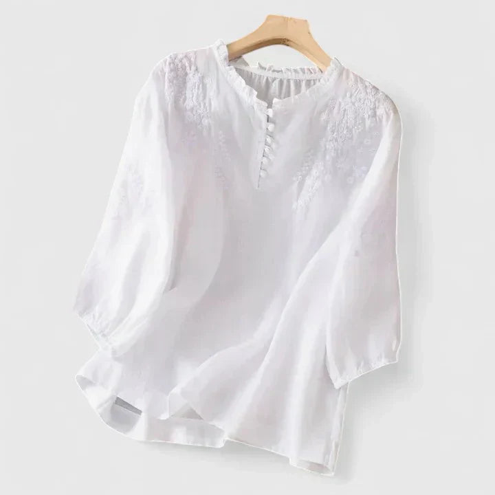 Vasilene | Blouse Élégante à Boutons