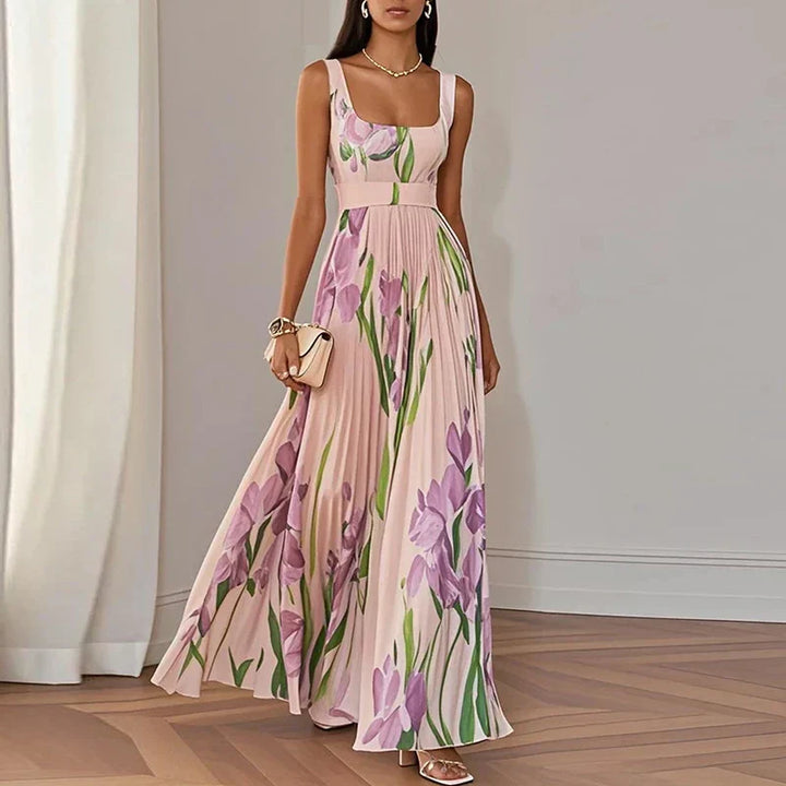 Grace | Robe Maxi A-Ligne Fleurie
