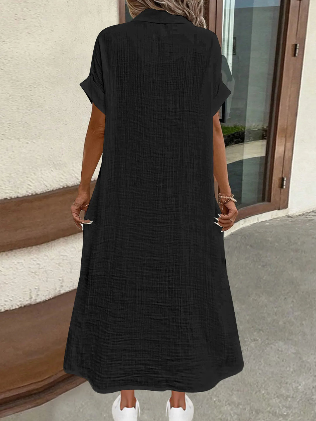 Jupe chemise unie tendance