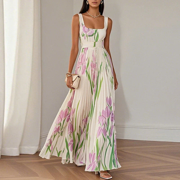Grace | Robe Maxi A-Ligne Fleurie