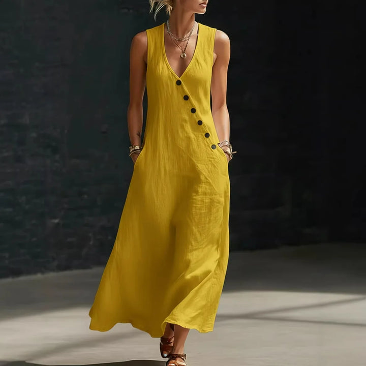 Robe Maxi Décontractée Sans Manches