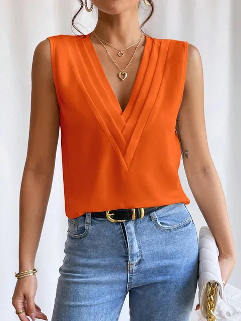 Anna | Blouse élégante sans manches