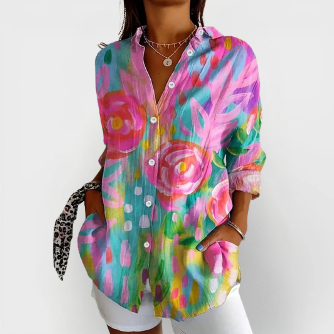Sadie | Blouse à Motif Coloré