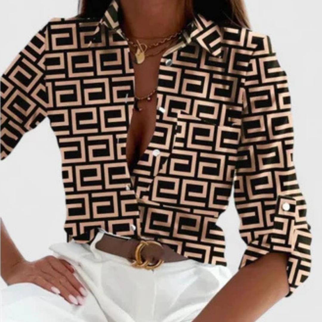 Lisette | Blouse Élégante à Manches Longues