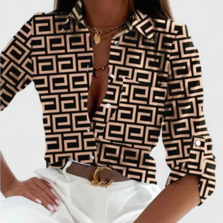 Lisette | Blouse Élégante à Manches Longues