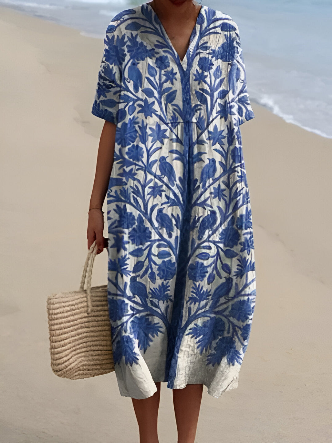 Robe imprimée brise d'été