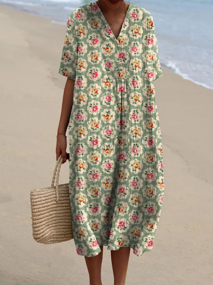 Robe imprimée brise d'été