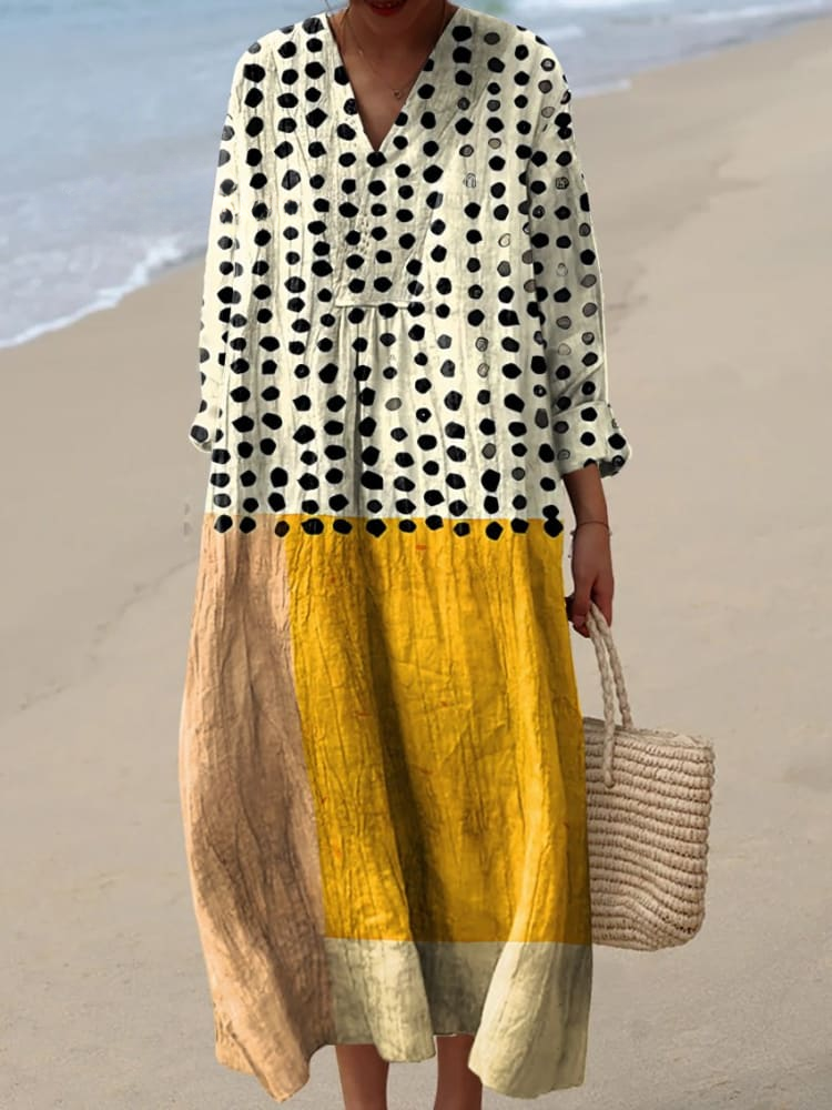 Robe imprimée brise d'été
