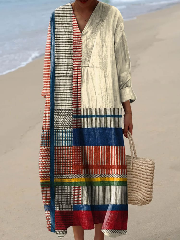 Robe imprimée brise d'été