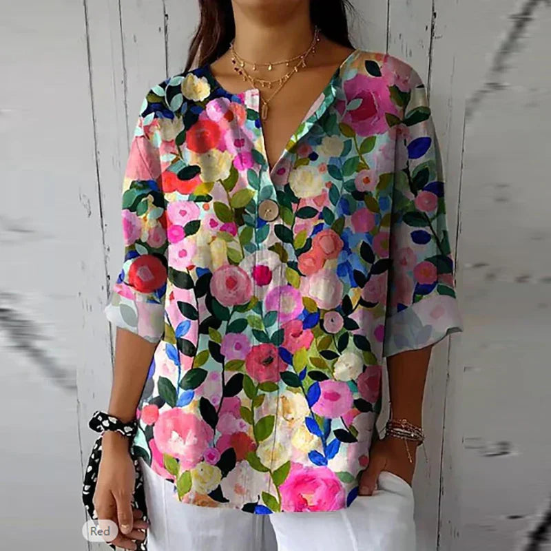 Lucas & Lèa Paris | Blouse Fleurie en Tissu Léger
