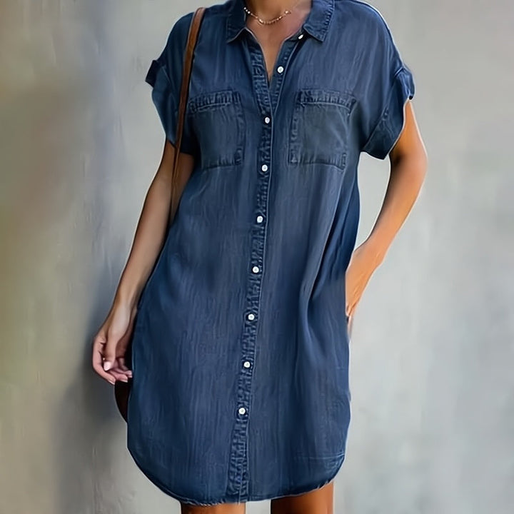 Marie | Robe Chemise à Boutons