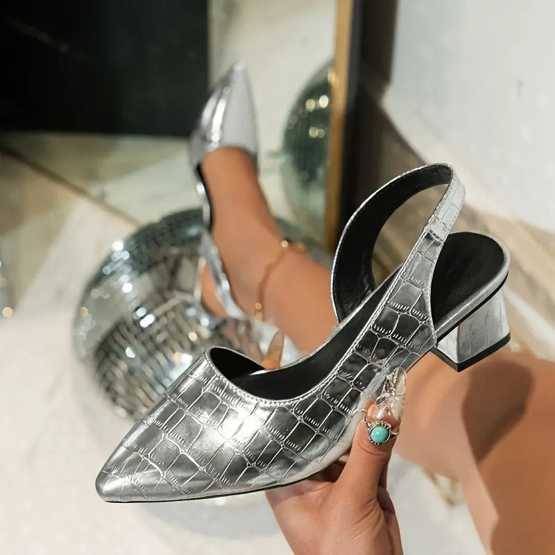 Olga - Chaussures à talon carré élégantes