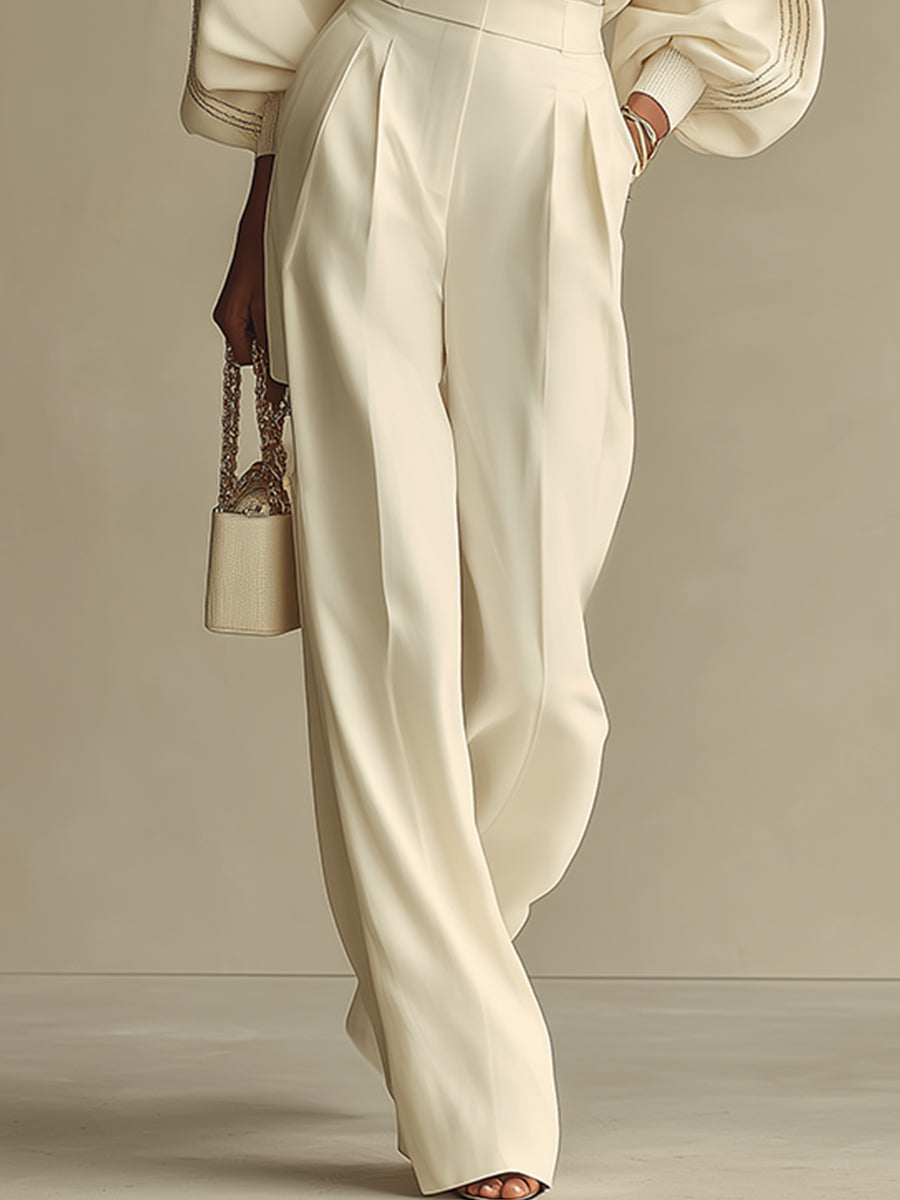 Hannah | Ensemble Côtelé avec Pantalons Amples