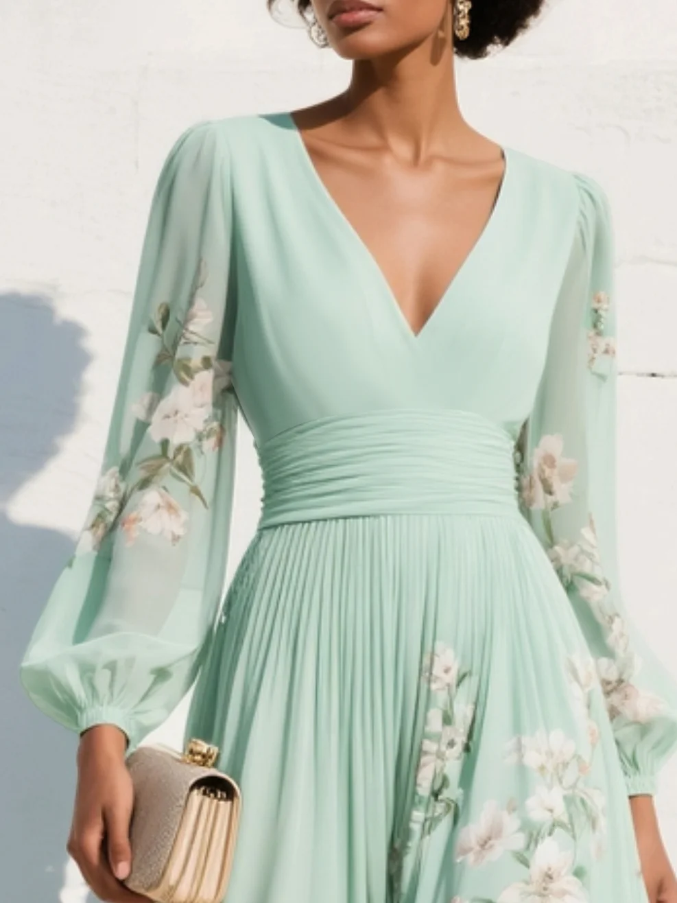 Olivia | Robe en Chiffon Floral