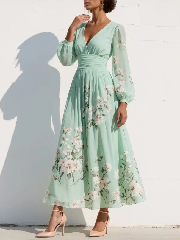 Olivia | Robe en Chiffon Floral