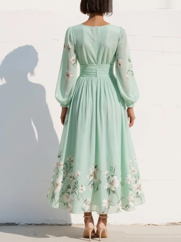 Olivia | Robe en Chiffon Floral