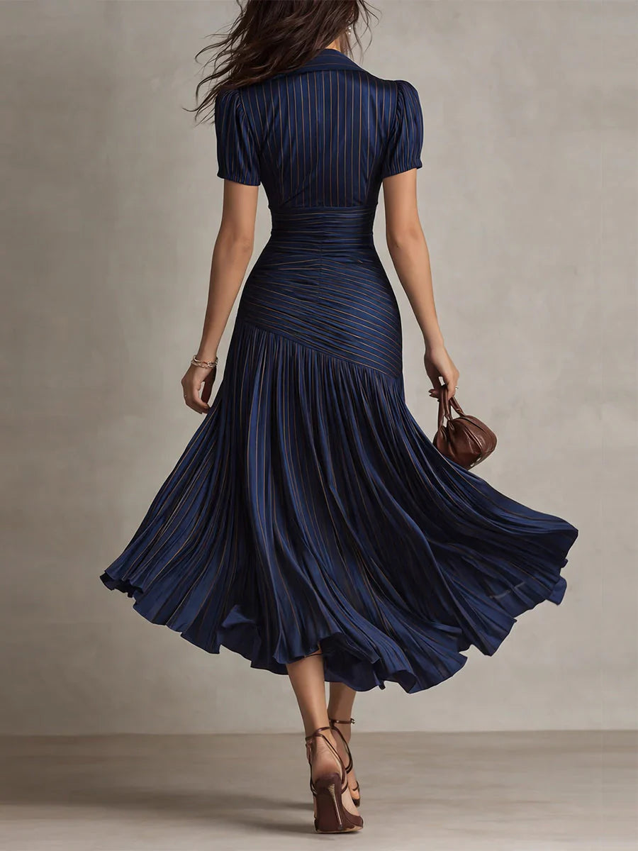 Florence | Robe Maxi Chiffon Vintage Élégante