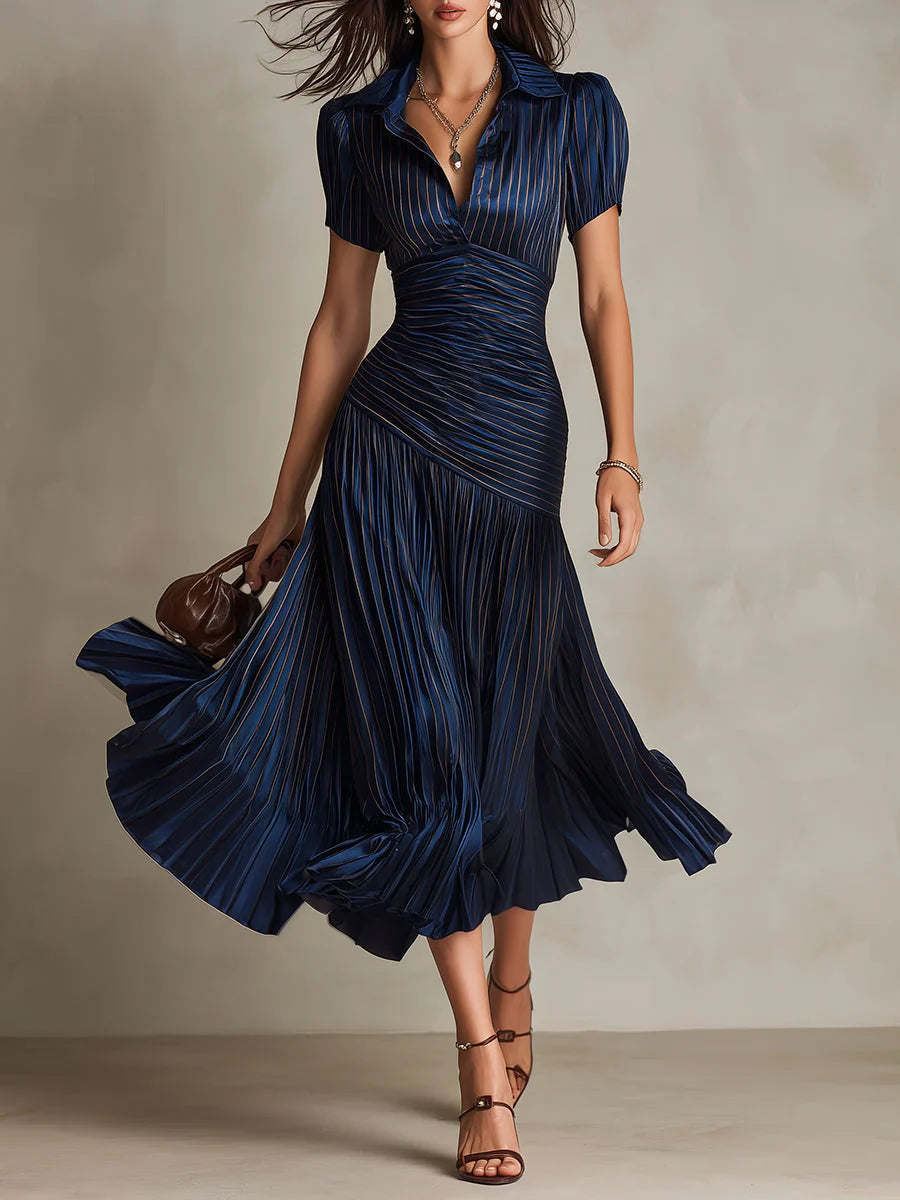 Florence | Robe Maxi Chiffon Vintage Élégante