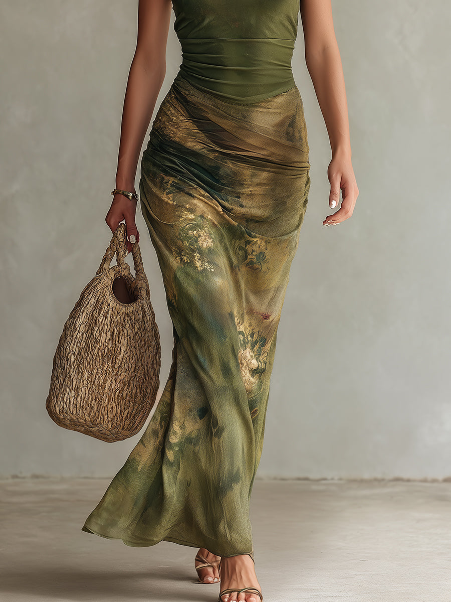 Zara | Robe Maxi Tie-Dye Sculptée