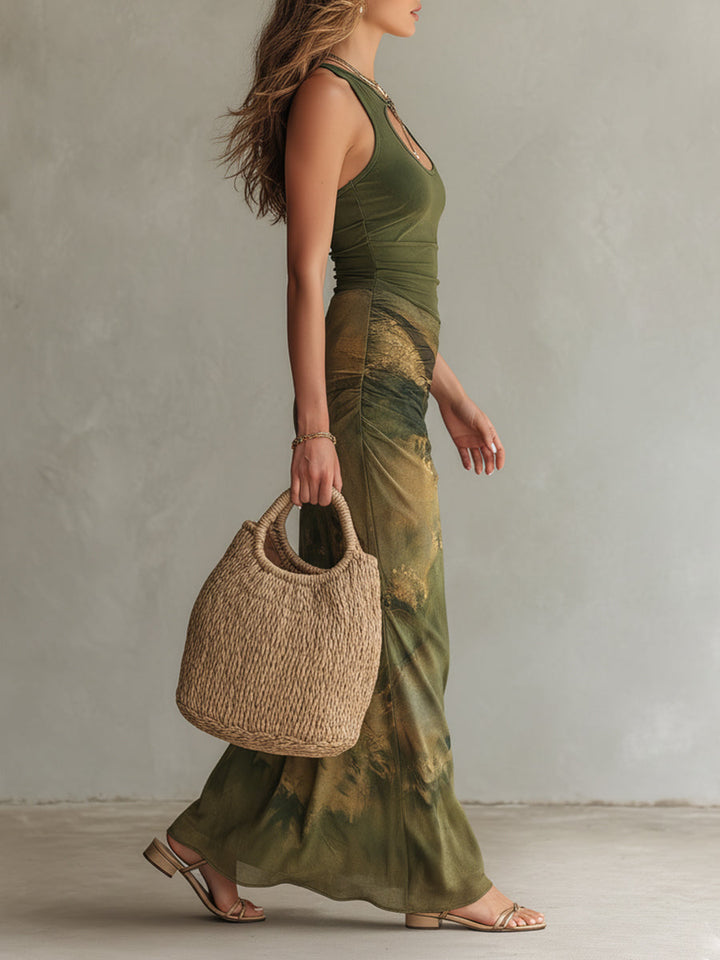 Zara | Robe Maxi Tie-Dye Sculptée