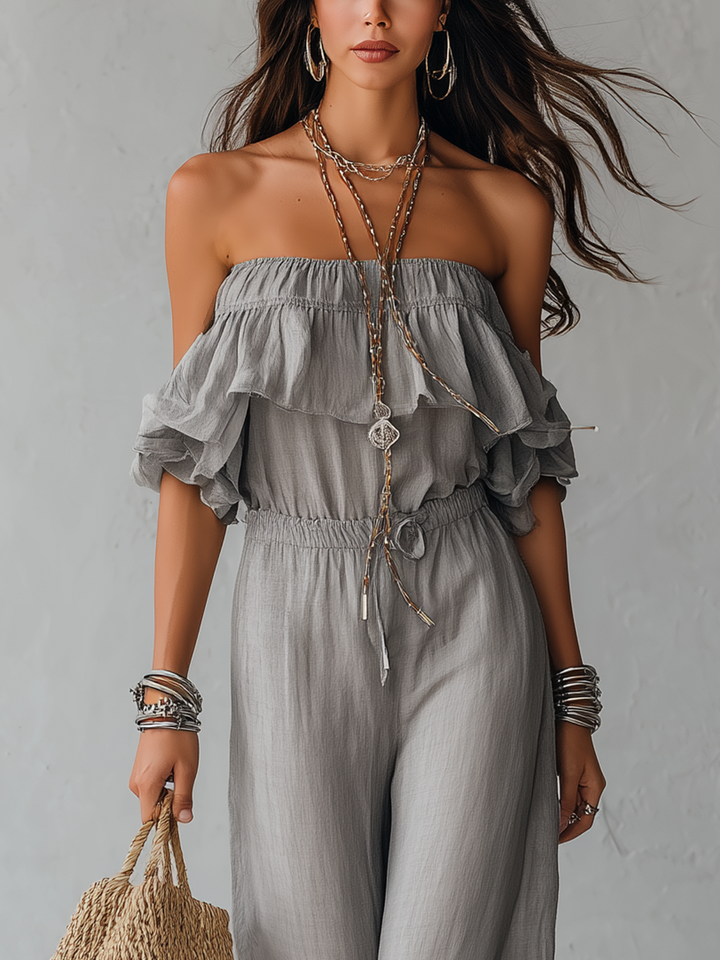 Noelle | Ensemble à Volants Off-Shoulder