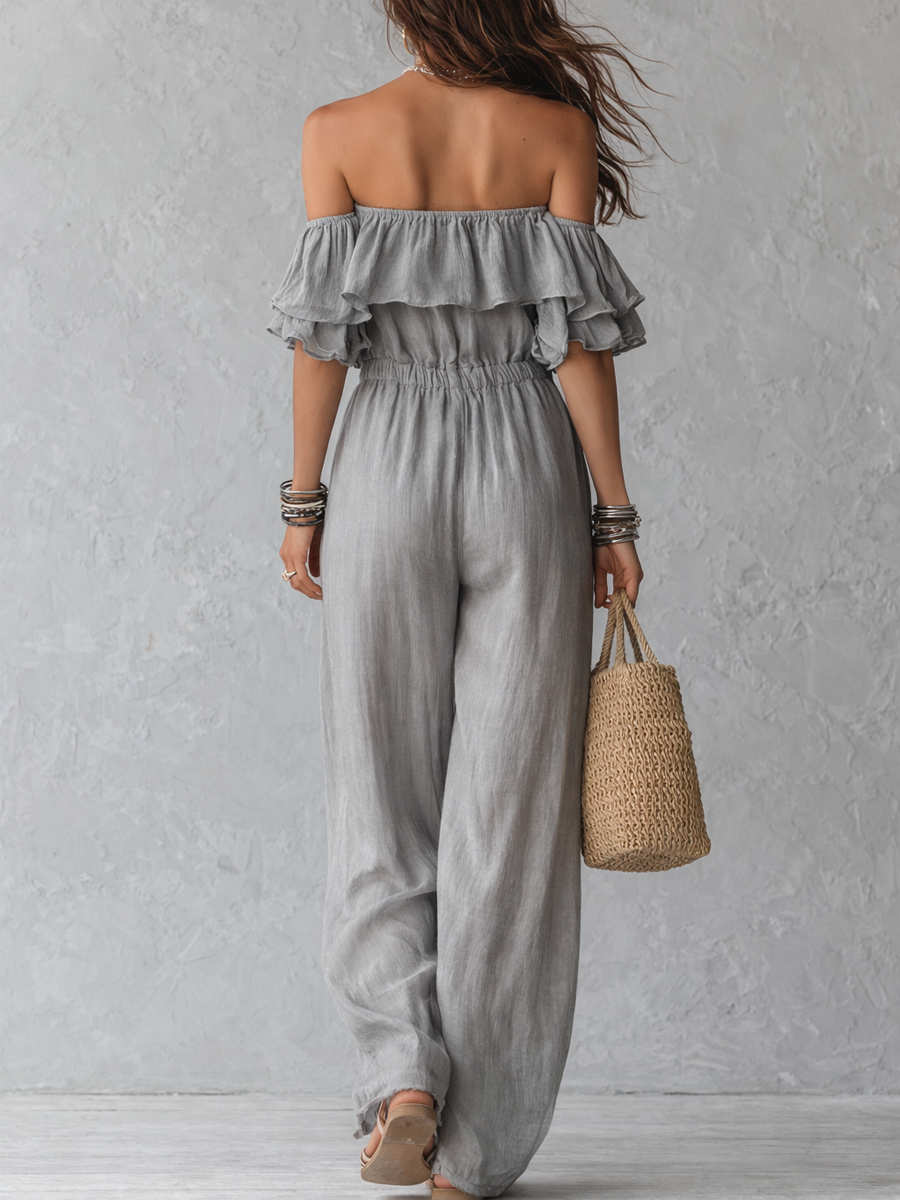 Noelle | Ensemble à Volants Off-Shoulder