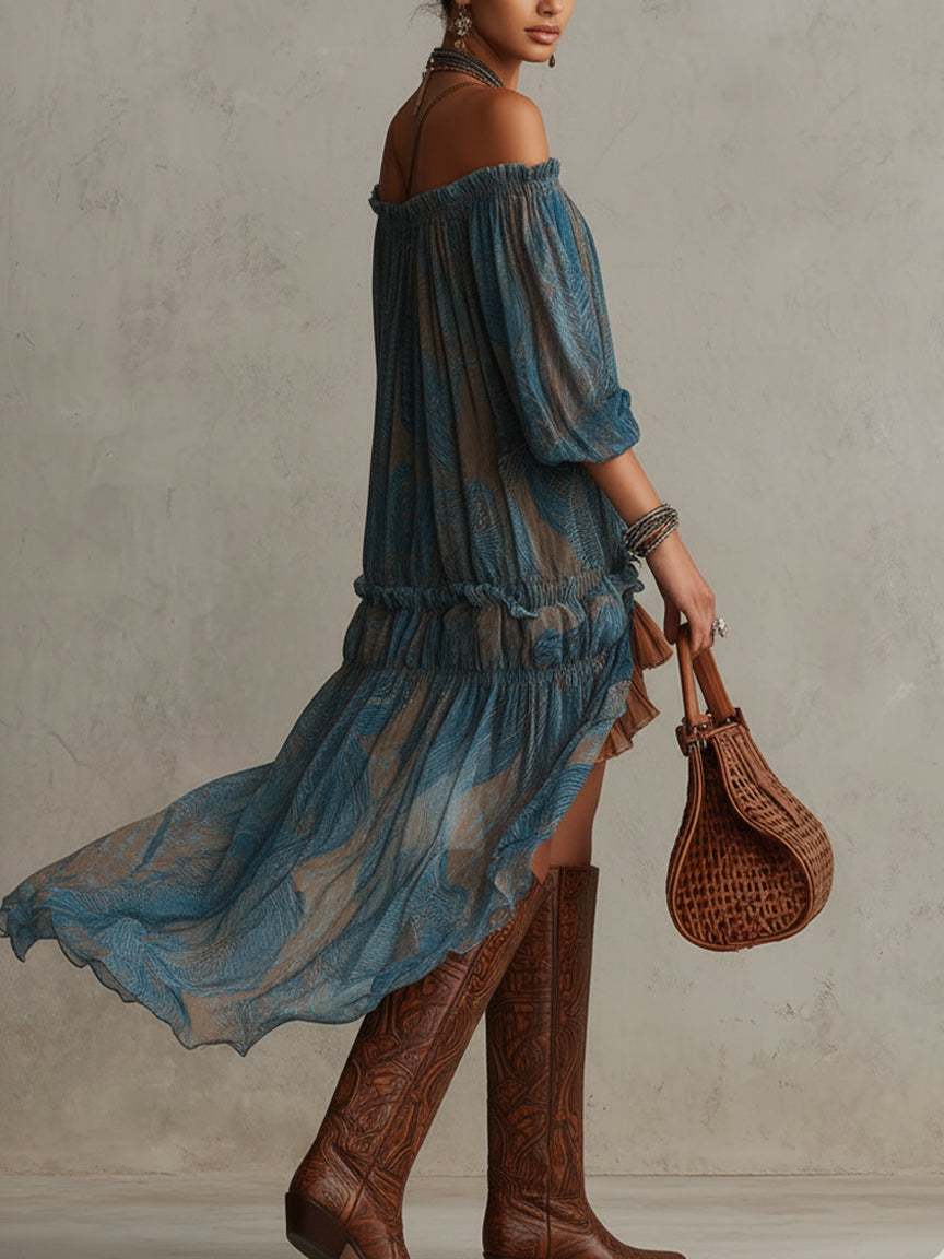 Indira | Robe Mini Boho Débardeur