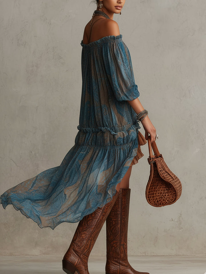 Indira | Robe Mini Boho Débardeur