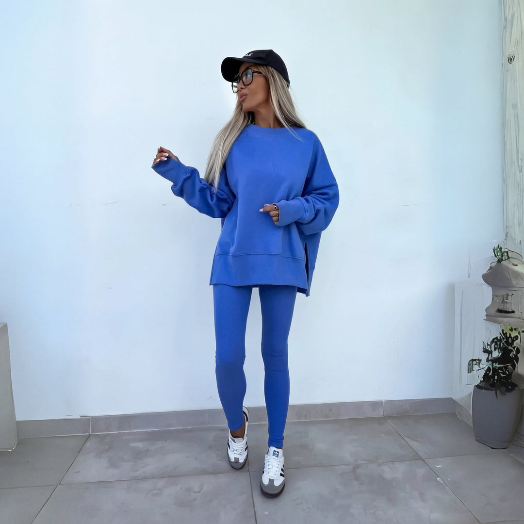YACHI - Ensemble Sweat-shirt à Manches Longues et Pantalon Décontracté