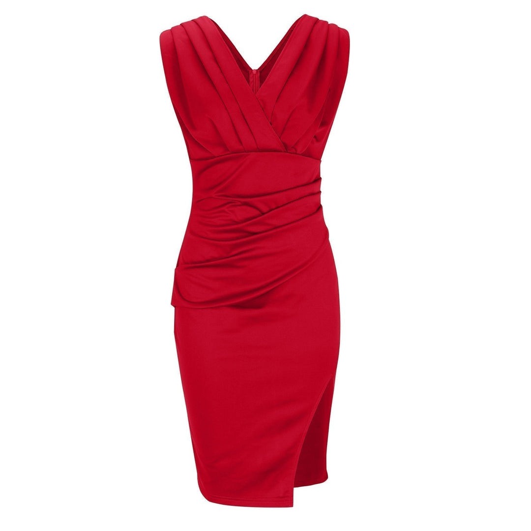 ADRIENNE | Robe Drapée Élégante avec Silhouette Sculptante