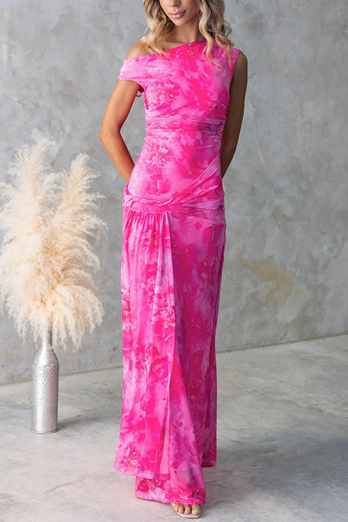 Diana | Robe Maxi Imprimée Élégante