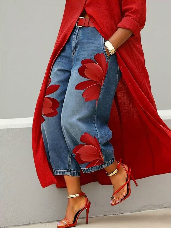 Sophia - Pantalons Floraux Élégants