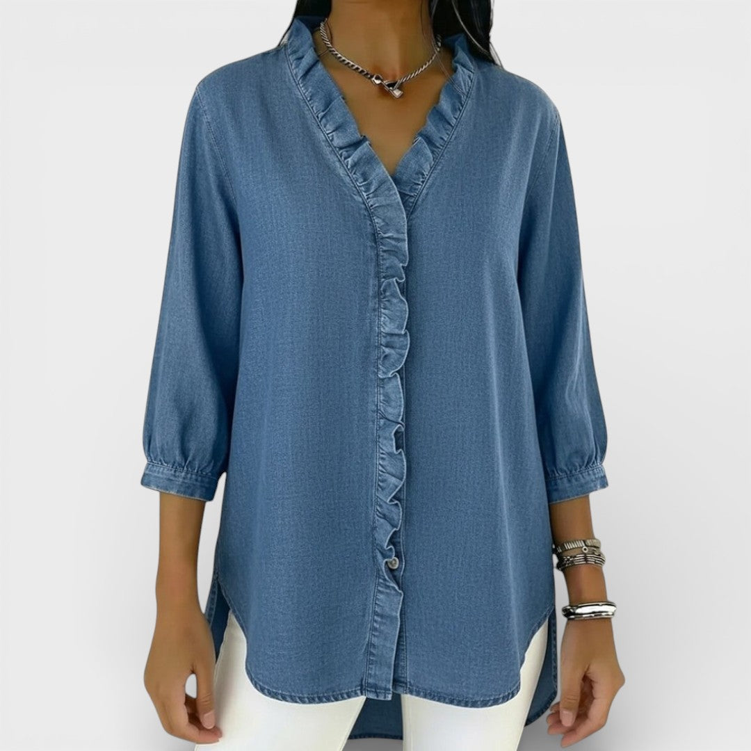 Heather | Blouse Élégante à Volants