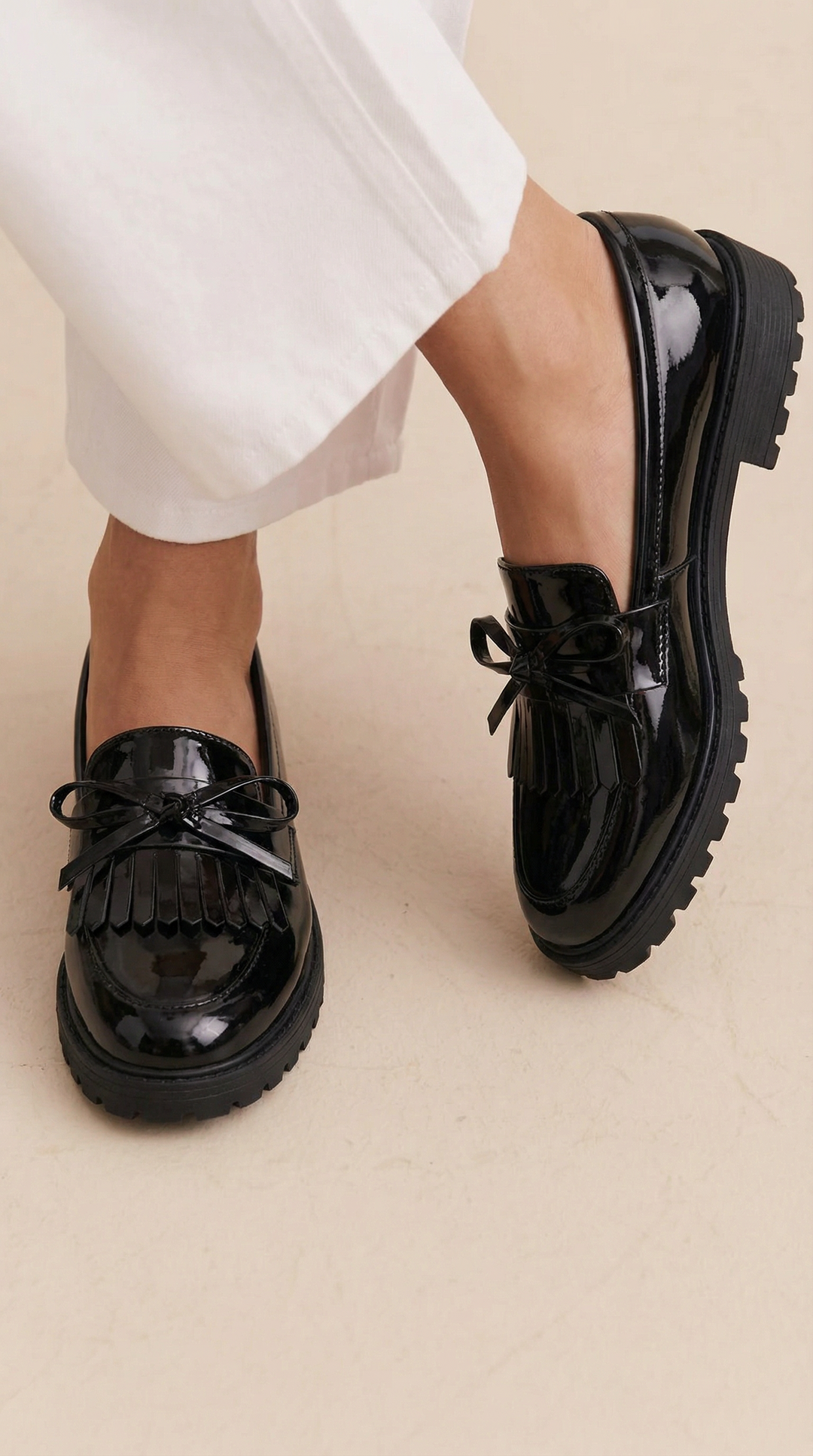 Sali™ | Mocassin à nœud à pampilles brillant