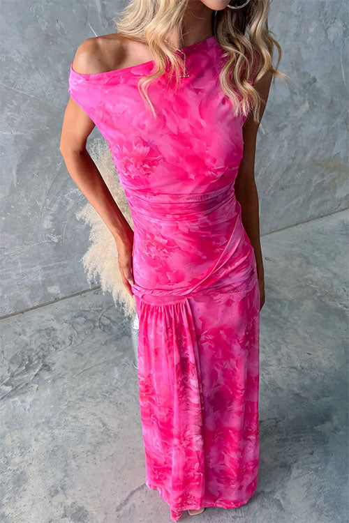 Diana | Robe Maxi Imprimée Élégante