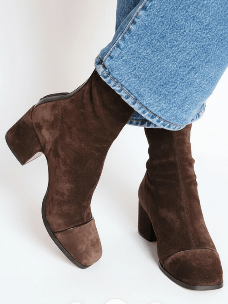 Solange™| Bottines suède déperlantes