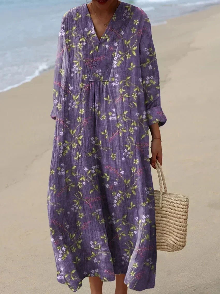 Robe imprimée brise d'été