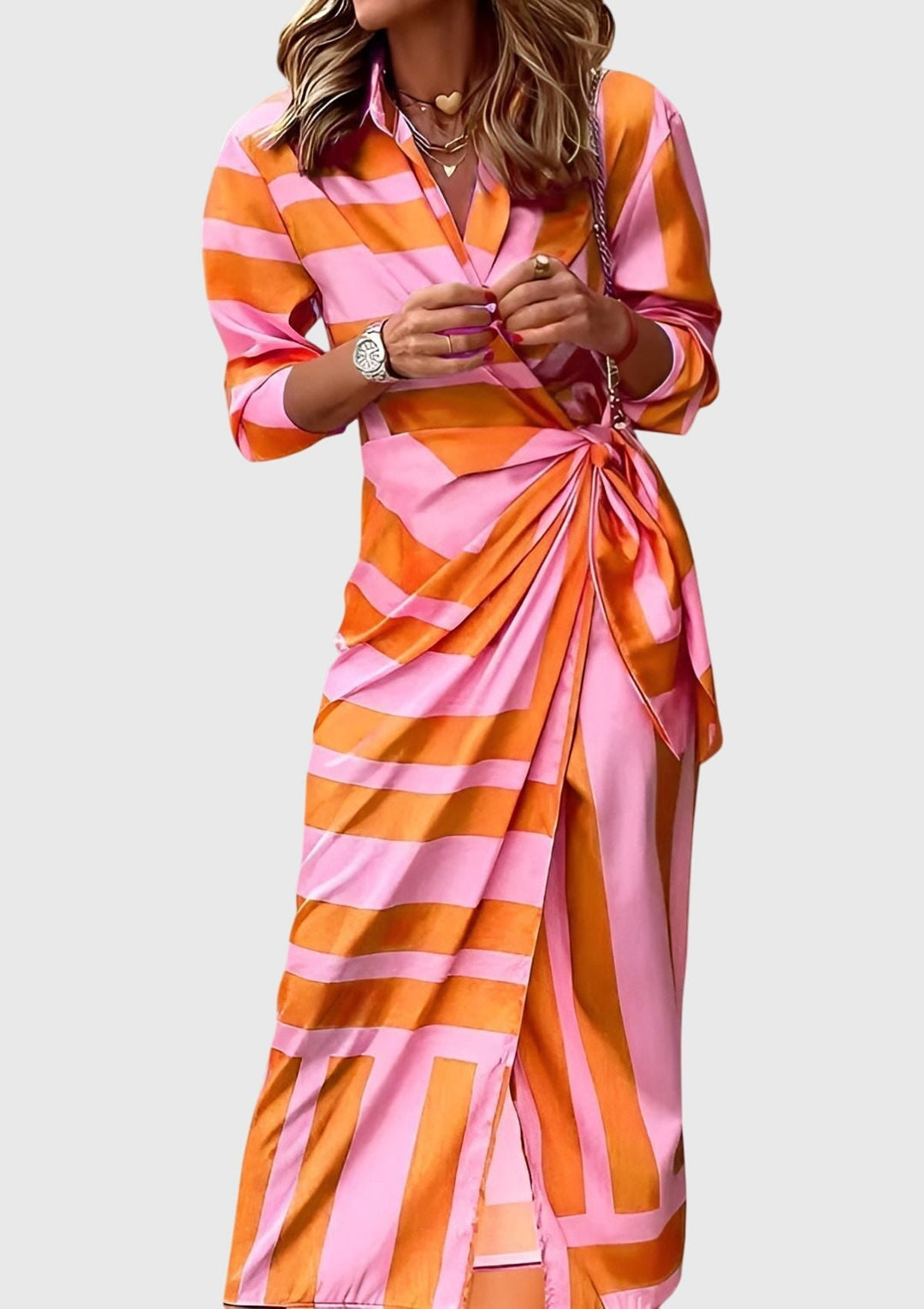 EVERLY | Robe élégante avec imprimé