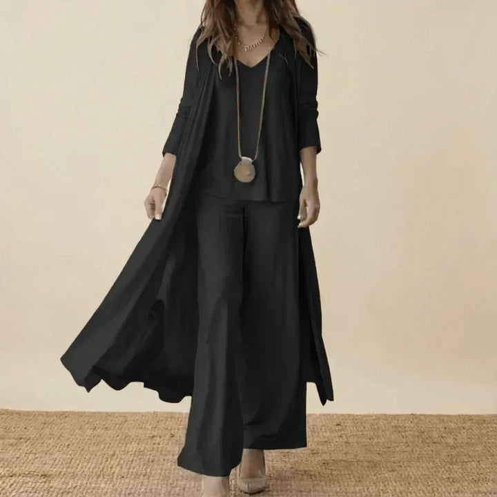 Raquel | Ensemble doux en trois pièces avec tunique et pantalon large