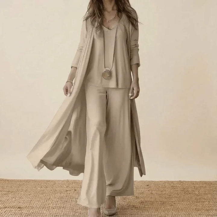 Raquel | Ensemble doux en trois pièces avec tunique et pantalon large