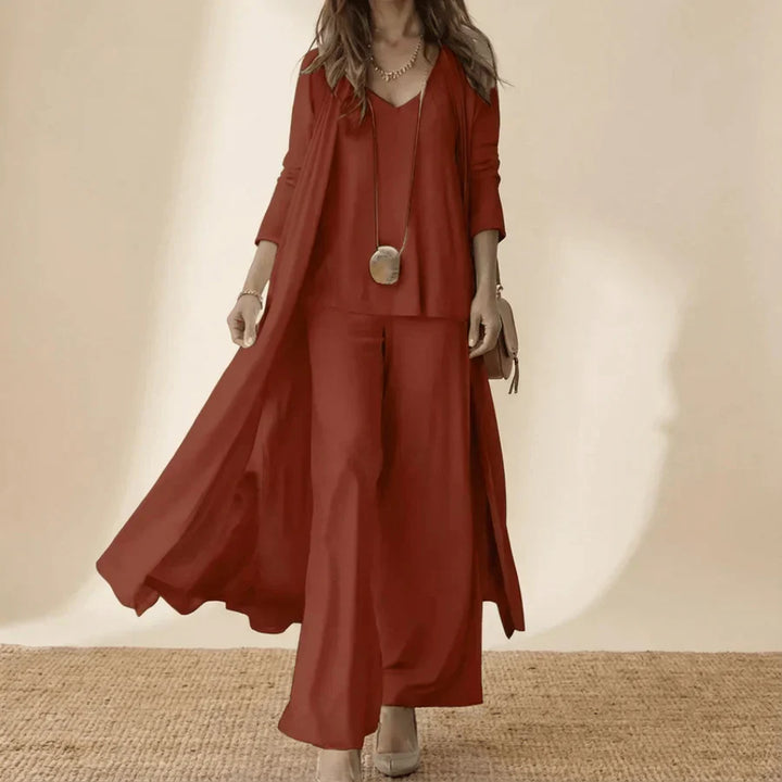 Raquel | Ensemble doux en trois pièces avec tunique et pantalon large