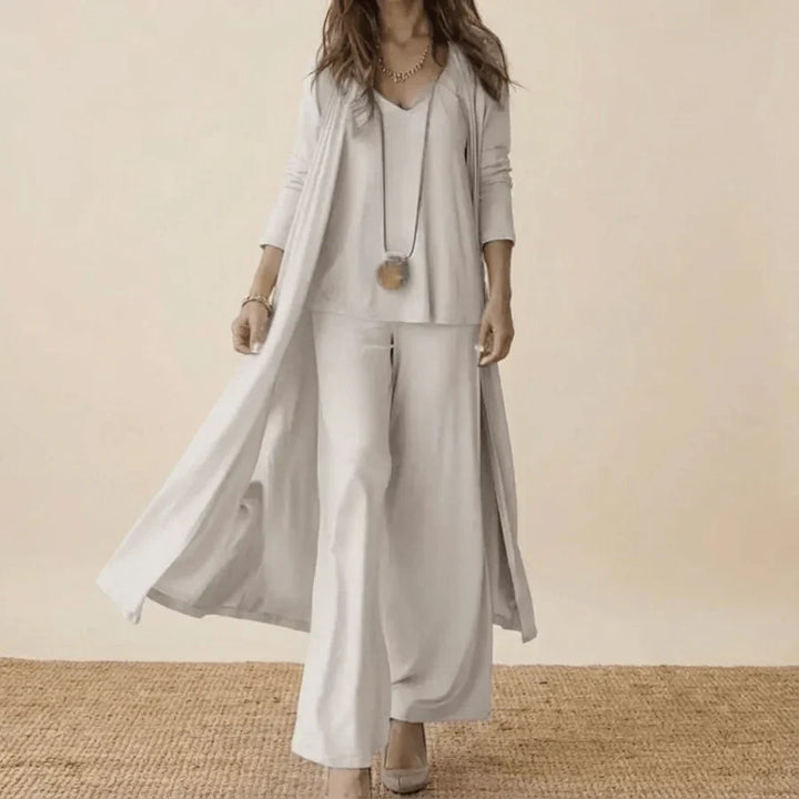 Raquel | Ensemble doux en trois pièces avec tunique et pantalon large