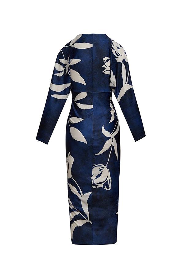 Eva | Robe Midi Dolman Unique Imprimé Évasion ensoleillée