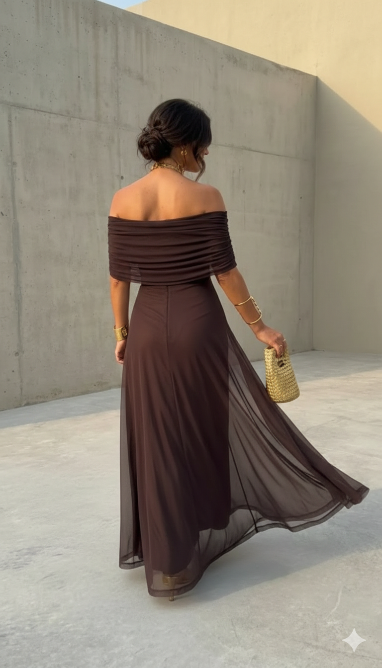 Uma - Robe fluide et ample au design élégant