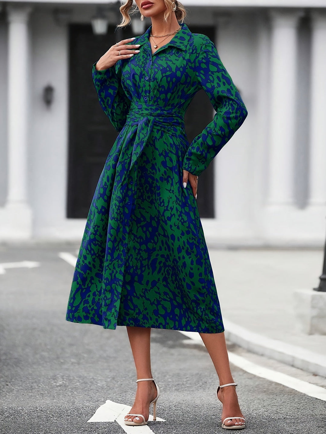 Zafira™ | Robe Chemise Géométrique
