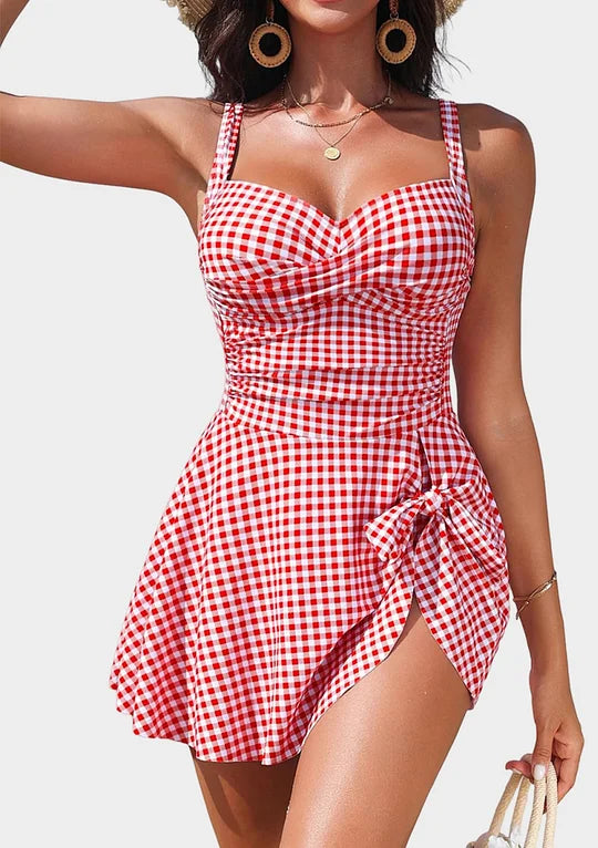 Robe de Bain Vichy Ventre Plat