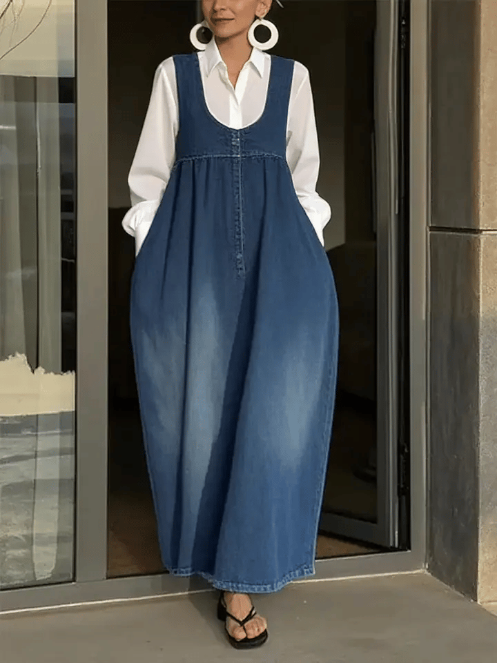 Veronica | Robe-Veste en Jean Lâche