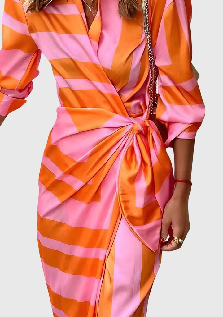 EVERLY | Robe élégante avec imprimé