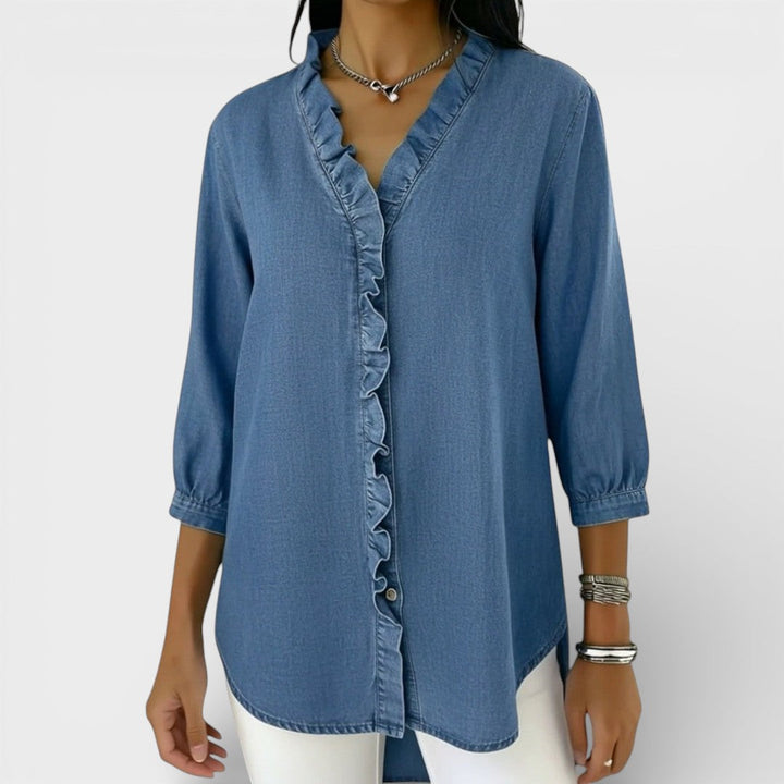 Heather | Blouse Élégante à Volants