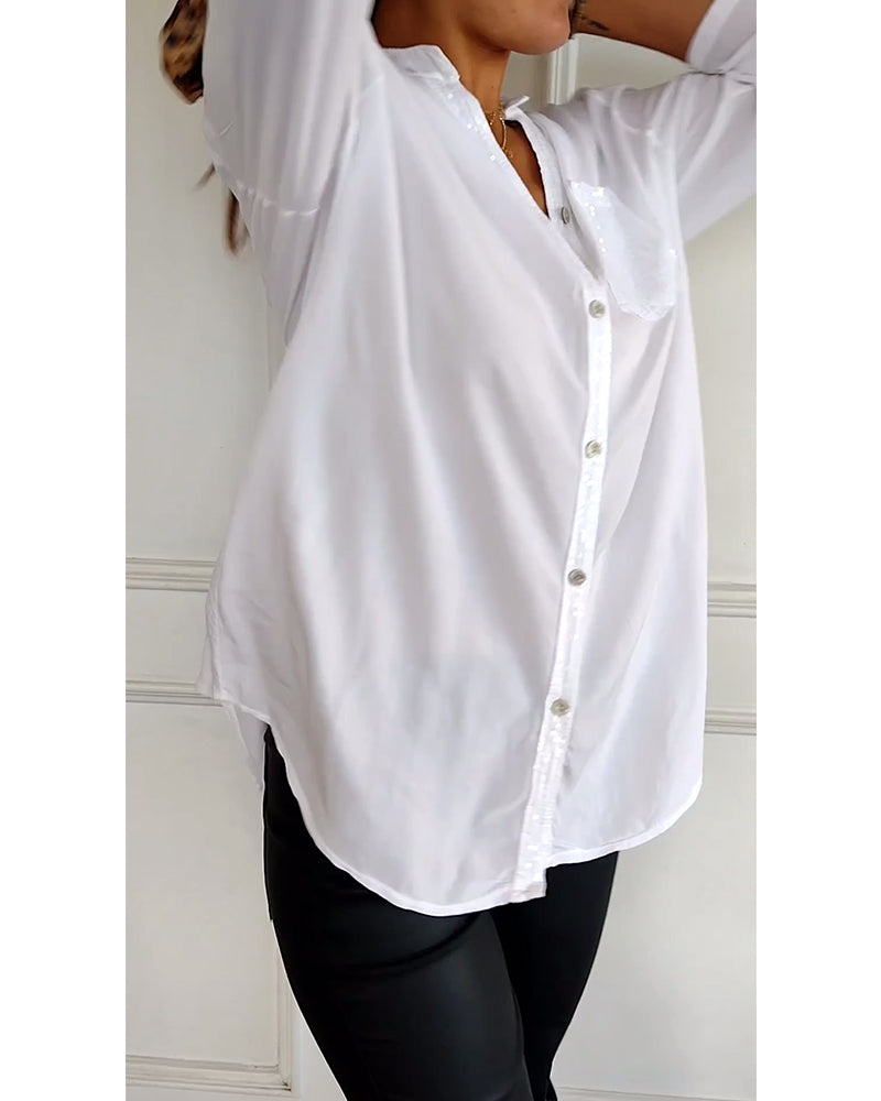 Seo-A | Chemise Décontractée Manches Longues pour Femmes